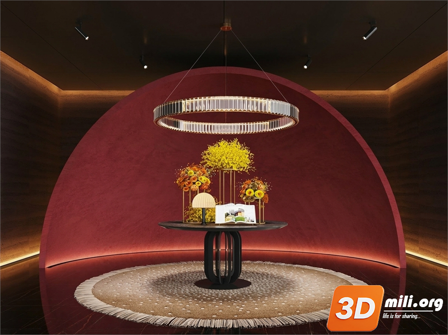 Lobby Decoration Skp Files 